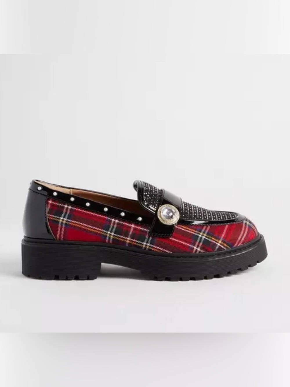 Torrid x Betsey Johnson Plaid Buckle Loafers